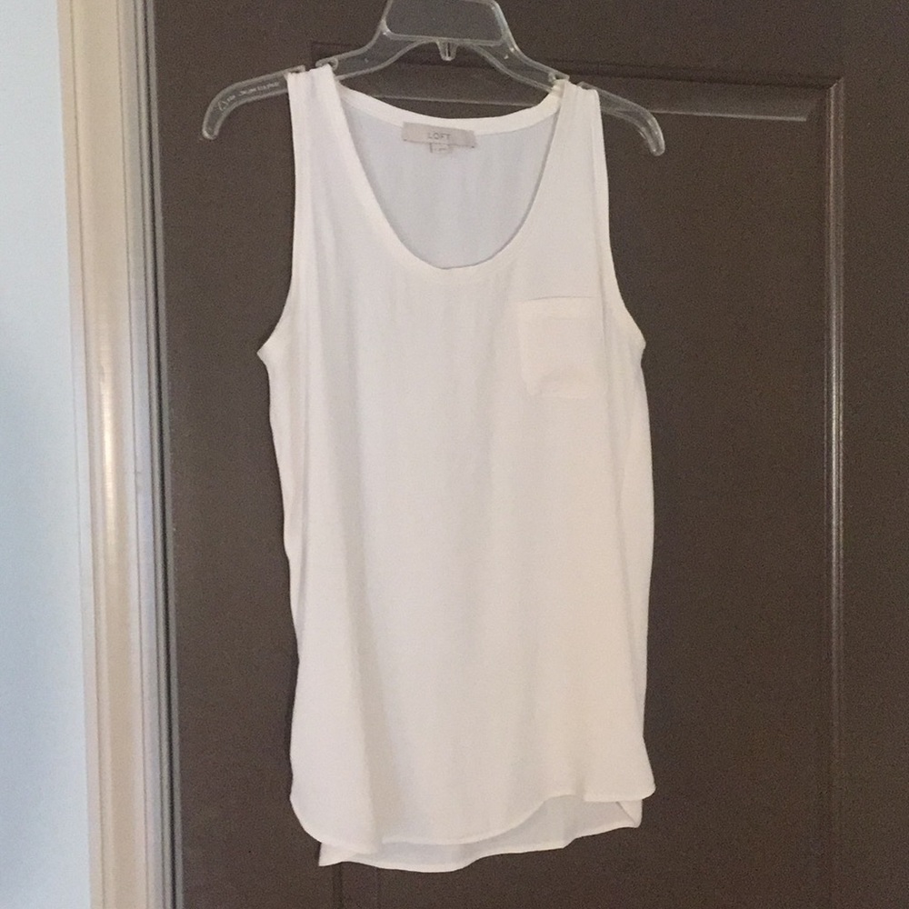 CHIFFON CREAM LOFT TANK TOP